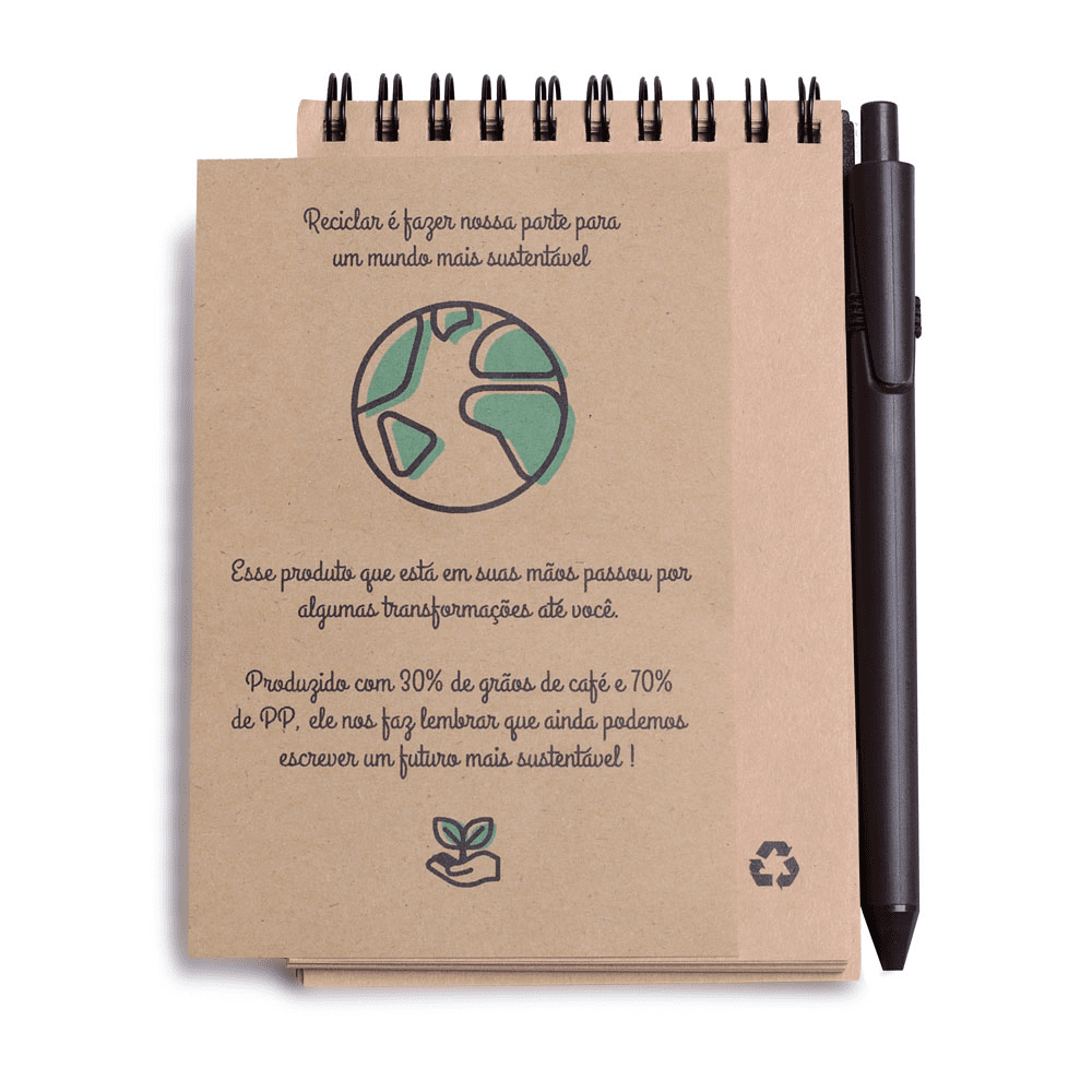 Mini Caderno A6 Capa em PP c/ Caneta - Imagem 3